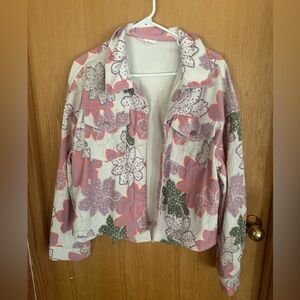 Emily wonder courdoy floral jacket